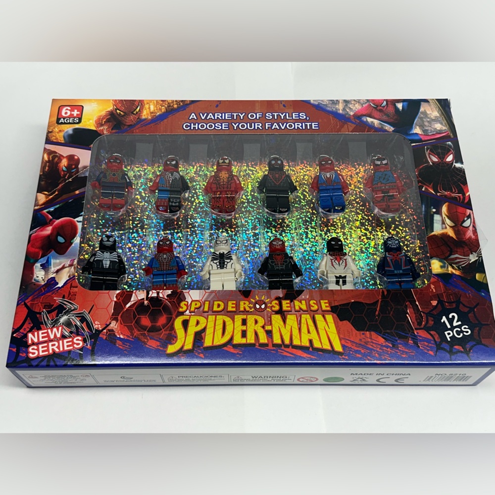 Spider-Man 12pc Figure Set Miles Morales Venom Carnage Boxed BRAND NEW Toy Set